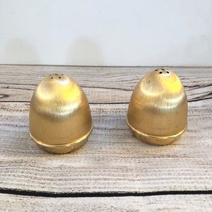 Vintage Napier Gold Salt & Pepper Shakers Set